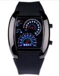  Ceas cu design automobilistic - negru (CZ5802291388) Ceas