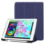 Gigapack IPAD 9.7 (2018) / 9.7 (2017) GIGAPACK Tok álló, bőr hatású aktív FLIP, ceruza tartó, SÖTÉTKÉK (GP-78187) (GP-78187)