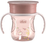Chicco Perfect X 360 fokos Itatópohár foggantyúval 12hó+ - 200ml - Pink