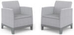Keter SCANDI FORMA DUO kerti bútor szett - 2 fotel, Ash grey / Storm grey