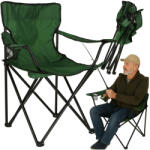 Kik Scaun de pescuit pliabil LUARO, scaun de camping verde (KX3148_1)