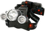 Strend Pro Fejlámpa, Strend Pro, HeadLight H931R, fekete, 1200 mAh, T6+2 XPE LED, 300 lm, 200 m hatótáv, vízálló, akkumulátoros, USB töltés, 4 világítási mód (TC2171965)