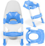 Ricokids Gyerek WC-ülőke, Ricokids 729100, kék/fehér, koala mintás, magasság: 61-70 cm, összecsukható, levehető létrával, csúszásgátló lábakkal, teherbírás: 50 kg (TE729100)