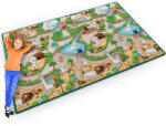 RicoKids Játszószőnyeg, Ricokids RK-343, állatkerti jelenet, 200 x 120 cm, színezhető, letörölhető, vízálló, feltekerhető, EVA hab, filctoll készlettel, 0, 3 cm vastag (TE734300)