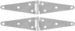 Strend Pro Ajtózsanér, MH025803, ezüst, 152 mm, cink, 2 db (TC2210863B)