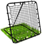 Neo-Sport Visszapattanó futball edzőkapu, Neo-Sport, 120 x 120 cm, fekete keret, fekete PE háló, fém váz, időjárásálló, 4 db rögzítő (TE1490)
