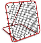 Neo-Sport Visszapattanó futball edzőkapu, Neo-Sport, 120 x 120 cm, piros keret, fekete PE háló, fém váz, időjárásálló, 4 db rögzítő (TE1491)