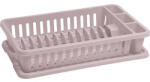 Keter Edényszárító, Curver Lux 176008, 42 x 26, 5 x 8, 8 cm, bézs, konyhai edényekhez, könnyű kiöntésű csepptálcával, polipropilén (TC801415)