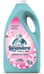 La Antigua Lavandera Mosógél, Lavandera, 4500 ml, 90 mosás, cseresznyevirág illat, kíméletes, folteltávolító, textilápoló (TC312684)