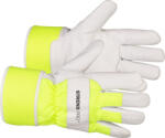 Strend Pro Téli védőkesztyű, Strend Pro Workus Winter, fehér/sárga, méret: 10/XL, bélelt 3M Thinsulate szigetelés, bőr tenyér, EN 388 és EN 511, 1 pár (TC3134287)