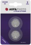 AgfaPhoto Baterie buton AGFAPHOTO Litiu CR2450 2 bucăți (APCR2450B2) Baterii de unica folosinta