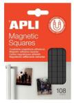 Apli Pătrate adezive, magnetice, 108 buc/pachet, față-verso, APLI
