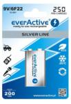 everActive Silver Line újratölthető elem, ni-mh, 9v, 6f22, 250mah (EVHRL22-250)