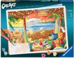 Ravensburger - CreArt pictura pe numere pentru adulti cabana cozy - RVSPBN20276 (RVSPBN20276)