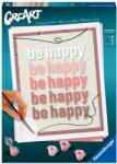 Ravensburger - CreArt pictura pe numere pentru adulti Be Happy - RVSPBN23544 (RVSPBN23544)