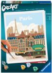 Ravensburger - CreArt pictura pe numere pentru adulti Paris plin de culoare - RVSPBN23687 (RVSPBN23687)