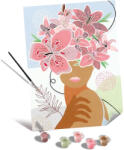Ravensburger - Pictura pe numere Tablou Canvas femeie cu flori in cap - RVSPBN23908 (RVSPBN23908)