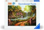 Ravensburger - Puzzle casuta langa rau 500 piese design nou - RVSPA00218 (RVSPA00218) Puzzle