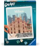 Ravensburger - CreArt pictura pe numere pentru adulti Milano plin de culoare - RVSPBN23688 (RVSPBN23688)