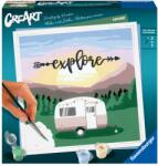 Ravensburger - CreArt pictura pe numere pentru adulti rulota Explore - RVSPBN20271 (RVSPBN20271)