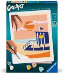 Ravensburger - CreArt pictura pe numere pentru adulti cabana pe plaja - RVSPBN23896 (RVSPBN23896)
