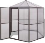 vidaXL Alumínium melegház 240 x 211 x 232 cm (48836) (48836VidaXLVidaXL)