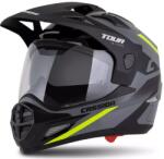 Cassida Casca enduro Cassida Tour 2.0 X-tra gri-galben fluor-negru cu vizor negru mat (AIM140-2388)