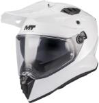 MT Helmets Cască de motocicletă enduro MT Track SV Pure A0 albă (MT136700PA01)