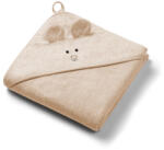 BabyOno Bambusz Kapucnis Törölköző Super Soft Sötét Bézs 100x100cm - Gyengéd Törléshez Fürdés Után