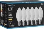 Mexen Nova 6x Bec LED E14, C37, 6W, Caldă - 3000K, 630 lm - L102-E14-0630-01x06 (L102-E14-0630-01x06)