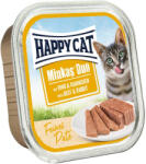 Happy Cat Minkas Duo Gabonamentes Alutálcás Macskaeledel (Marha és Nyúl) - 100 g