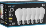 Mexen Nova 6x Bec LED E27, A60, 5W, Caldă - 3000K, 525 lm - L100-E27-0530-01x06 (L100-E27-0530-01x06)