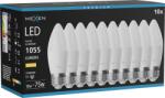 Mexen Nova 10x Bec LED E27, C37, 10W, Cald - 3000K, 1055 lm - L102-E27-1030-01x10 (L102-E27-1030-01x10)