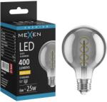 Mexen Vintis Bec spirală filament LED E27, G80, 6W, Cald - 2700K, 400 lm, fumuriu - L165-E27-0627-70 (L165-E27-0627-70)