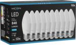 Mexen Nova 10x Bec LED E27, C37, 8W, Rece - 6500K, 840 lm - L102-E27-0865-01x10 (L102-E27-0865-01x10)