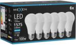 Mexen Nova 6x Bec LED E27, A60, 15W, Rece - 6500K, 1575 lm - L100-E27-1565-01x06 (L100-E27-1565-01x06)
