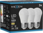 Mexen Nova 3x Bec LED E27, G45, 10W, Cald - 3000K, 1055 lm - L101-E27-1030-01x03 (L101-E27-1030-01x03)