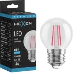 Mexen Vintis Bec LED filament E27, G45, 4W, 55 lm, roșu - L156-E27-04XX-45 (L156-E27-04XX-45)