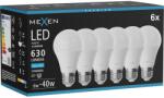Mexen Nova 10x Bec LED E27, A60, 6W, Rece - 6500K, 630 lm - L100-E27-0665-01x10 (L100-E27-0665-01x10)