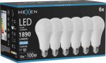 Mexen Nova 6x Bec LED E27, A70, 18W, Rece - 6500K, 1890 lm - L100-E27-1865-01x06 (L100-E27-1865-01x06)