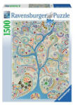 Ravensburger Puzzle 1500 piese - Lemn albastru (17598) Puzzle