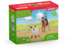 Schleich Curse cu lasou cu cowgirl (SLH42577) Figurina