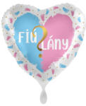 Balon folosit pentru băieți sau fete, în formă de inimă, folie de 45 cm (70177)