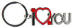  Breloc metalic cu inscripția I love you (737117)