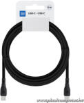 Blue Star USB-C - USB-C Kábel - 60W, 3A, 2 m, Univerzális Töltés és Adatátvitel (5903396364440)