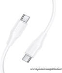 hoco. X124 USB-C - USB-C gyorstöltő kábel - 60W, 1 m, PD támogatás (6942007664455)