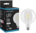 Mexen Vintis LED filament izzó E27, G125, 6W, Semleges - 4000K, 720 lm, átlátszó - L158-E27-0640-00 (L158-E27-0640-00)