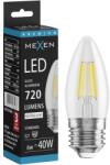 Mexen Vintis LED filament izzó E27, C35, 6W, Semleges - 4000K, 720 lm, átlátszó - L154-E27-0640-00 (L154-E27-0640-00)