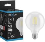 Mexen Vintis LED filament izzó E27, G95, 6W, Semleges - 4000K, 720 lm, tiszta - L157-E27-0640-00 (L157-E27-0640-00)