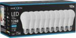Mexen Nova 10x LED izzó E27, A60, 12W, Hideg - 6500K, 1260 lm - L100-E27-1265-01x10 (L100-E27-1265-01x10)